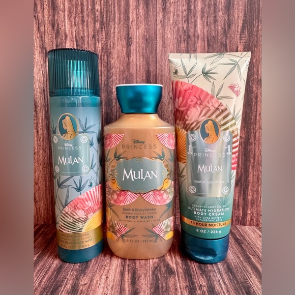 Bath & Body Works Other - 👑🌟Bath & Body Works Disney Princess Mulan Body Care Set Brand New👑🌟